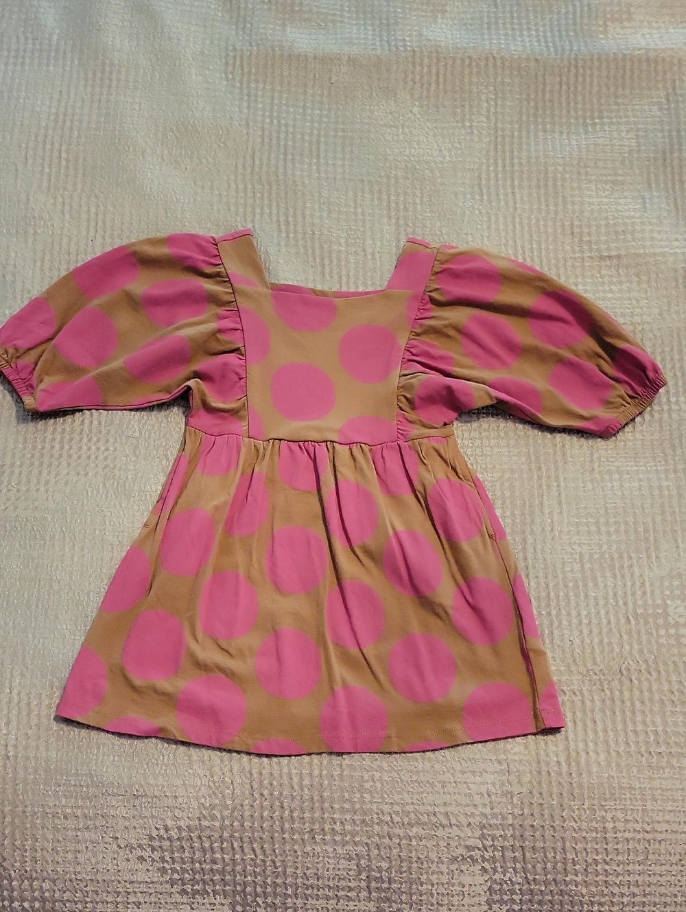 Gap Size 4 Pink Polka Dot Babydoll Dress 1960s Retro NWOT